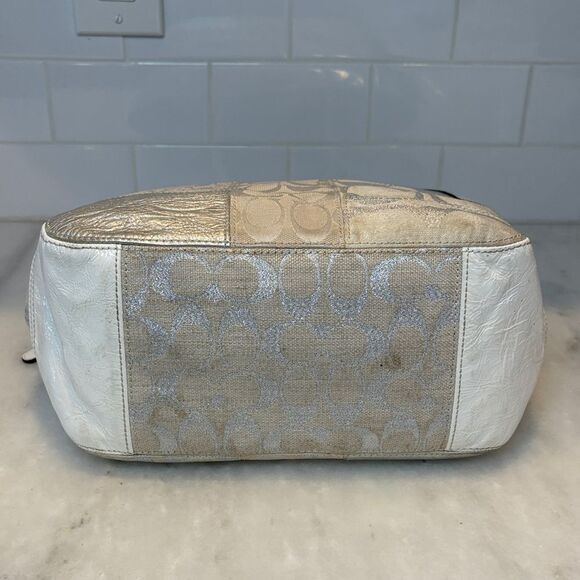 Coach Patchwork Lurex Metallic EW Gallery Tote - HTF - Picture 8 of 16